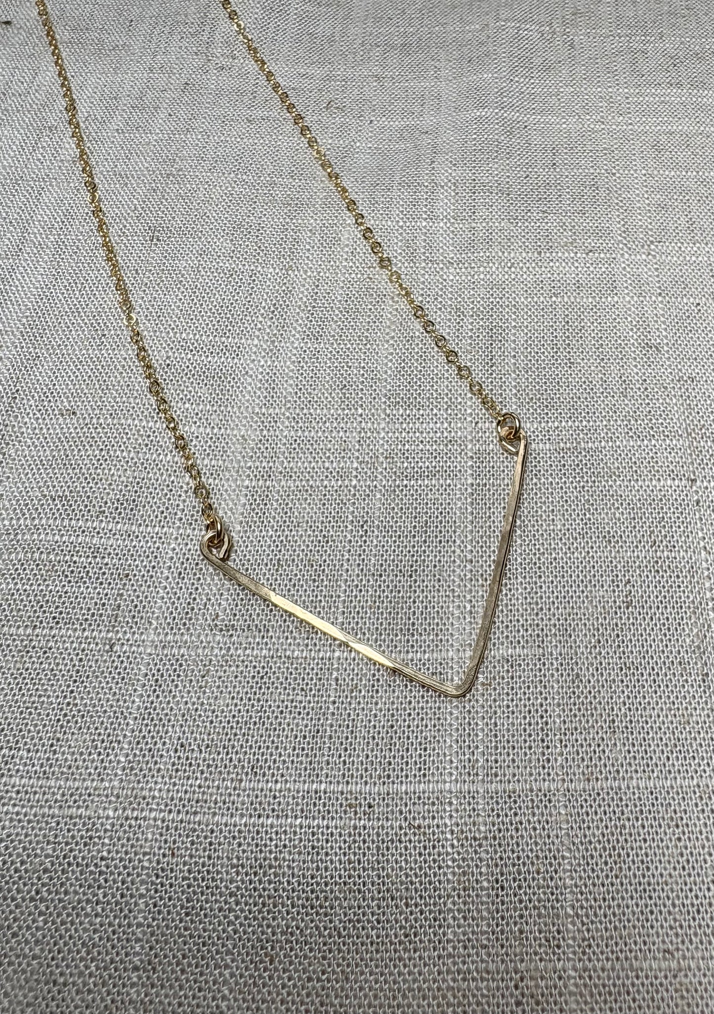 “V” necklace