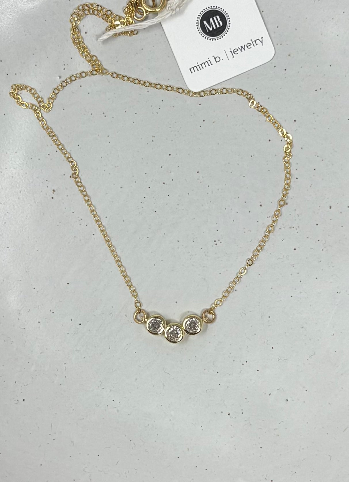 Cubic zirconia necklace