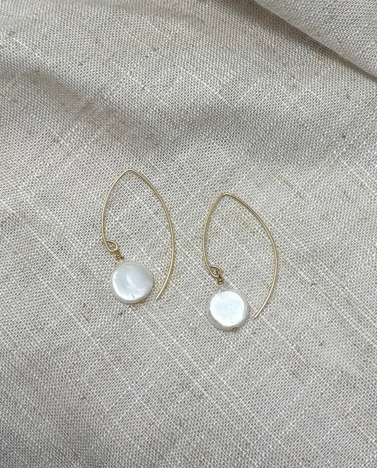 Freshwater pearl earrings