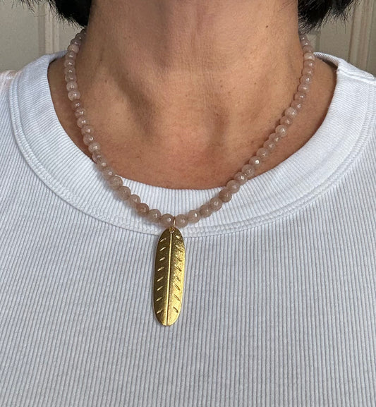 Feather necklace