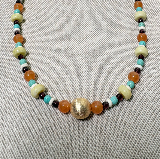 Multi color necklace
