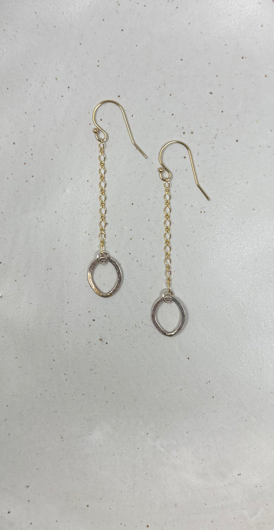 Two tone earrings