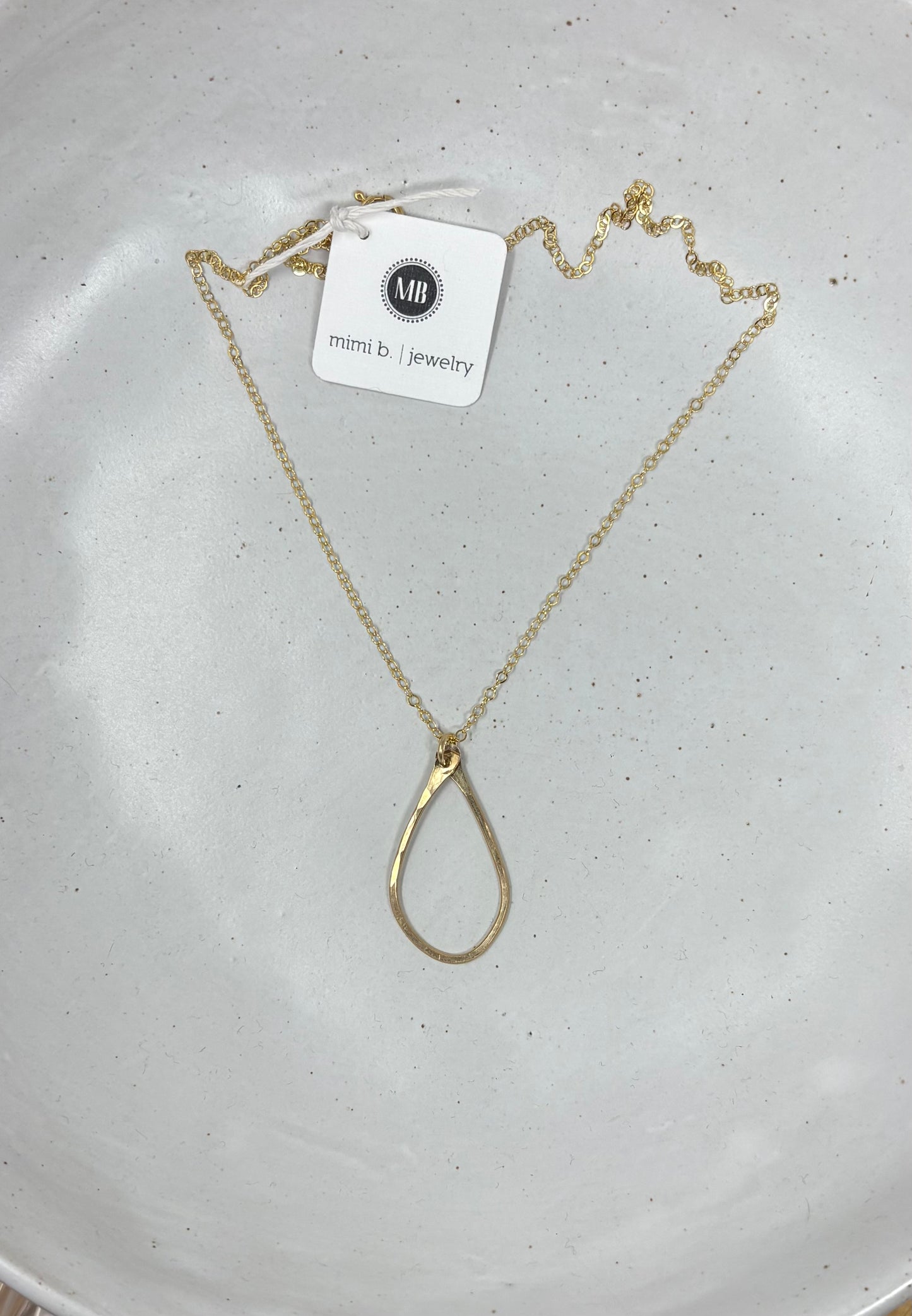 Teardrop necklace