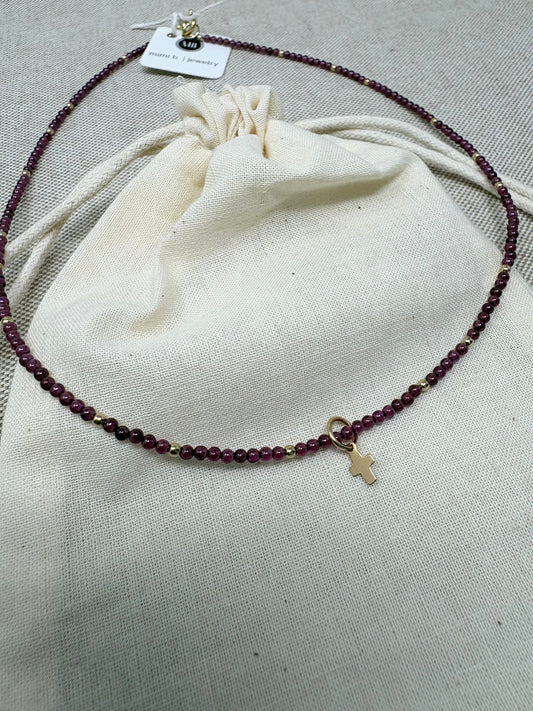 Garnet necklace