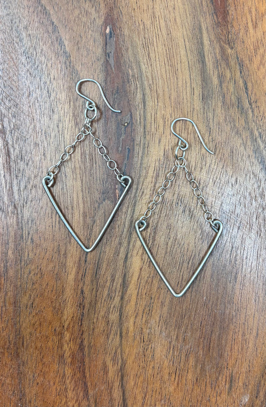 “v” shaped earrings